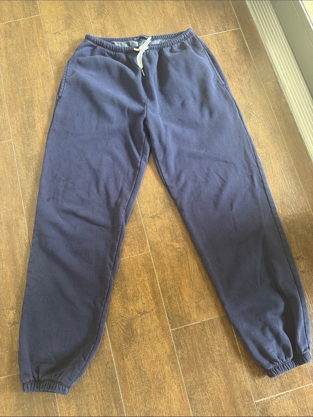 Brandy Melville Navy Blue Fleece sweatpants